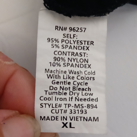 Perception concept top size xlarge black floral mesh sleeves boho fairy Whimsica - Picture 8 of 10